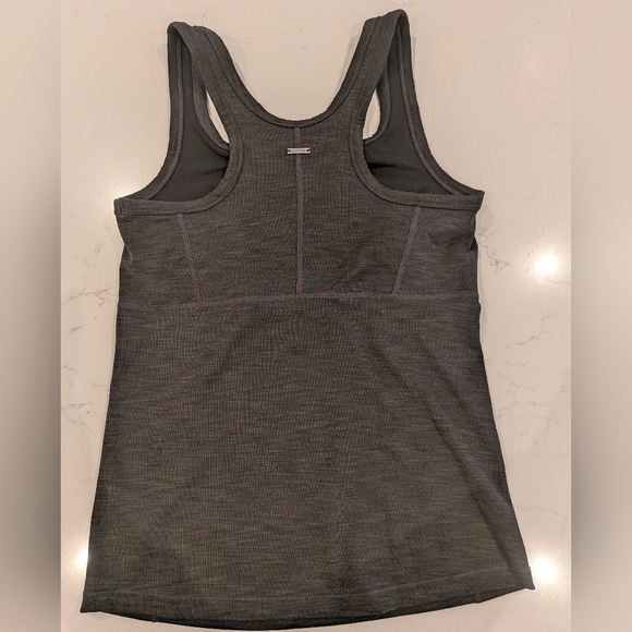 PrAna Gray Racerback Active Tank Top (small) - Picture 2 of 5